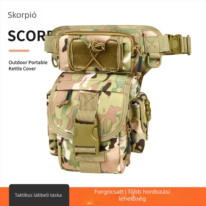 Férfi taktikai derék táska, keresztpánttal, semleges stílus, szabadidős utazáshoz, 2024 tavasz