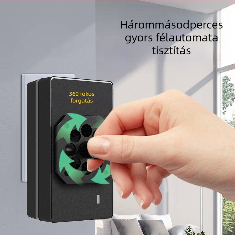 Dugós negatív ionos levegőtisztító, 50 m³/h, csendes működés, alkalmas helyiségekben legfeljebb 10 m²-ig