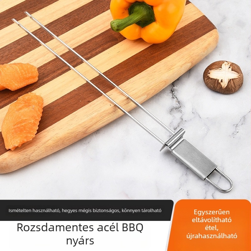 Rozsdamentes acél grillvilla kettős fejű, fél-automat, háztartási használatra