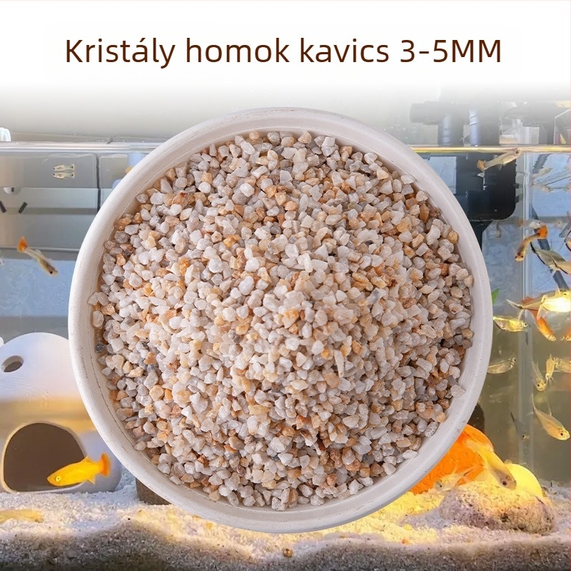Akvárium aljzathoz való homok – természetes kristályhomok, durva folyami homok, szikla táj dekoráció az akváriumhoz