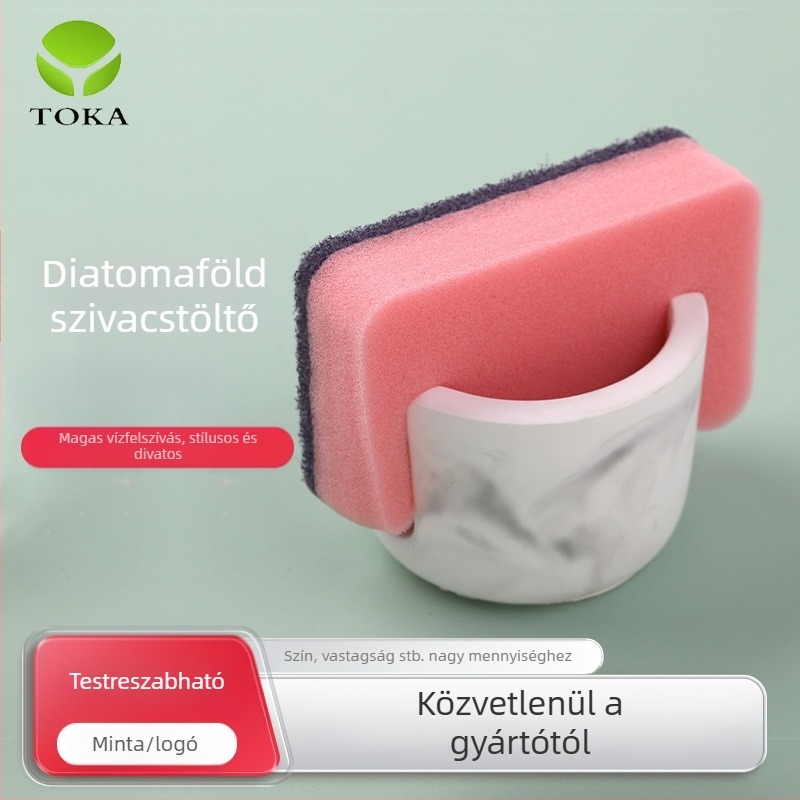 Diatomit szivacs tartó – Gyors vízfelvétel, Környezetbarát anyag (Diatomita + gipsz), Tuoka home furnishing