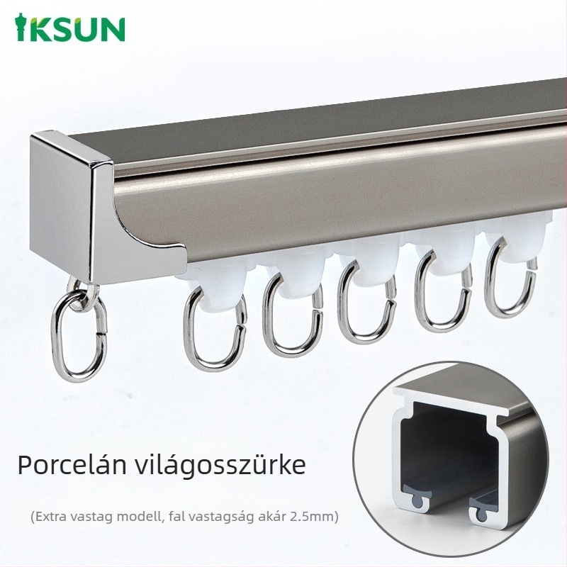 Függöny sín alumínium ötvözetből – testreszabható, modern minimalista stílus