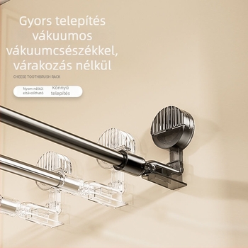Teleszkópos ruhaszárító rúd vákuumos rögzítéssel, fúrás nélküli, beltéri használatra (erkély), többfunkciós zuhanyfüggöny- és függönyrúd