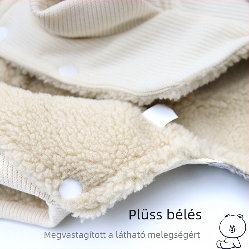 Kisállat téli kabát kötött, pamut béléssel, kisméretű kutyáknak és macskáknak