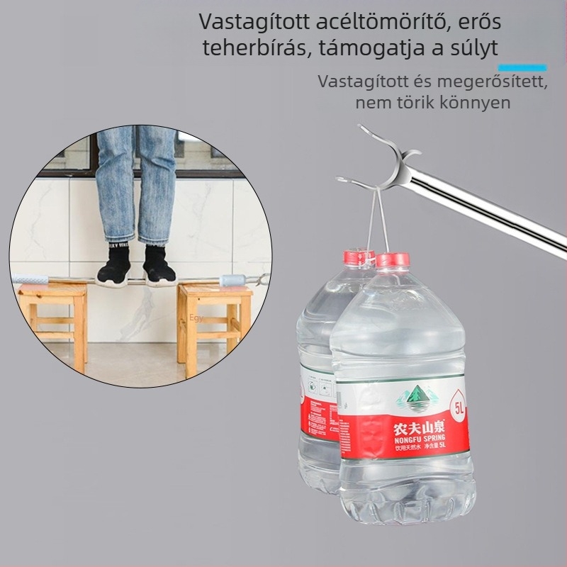 Rozsdamentes acélból készült összecsukható ruhaszárító villa erkélyre – modern minimál stílus