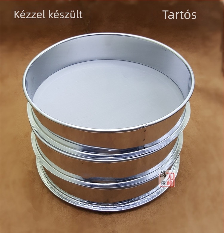 Standard mintavételi szita, 304 rozsdamentes acél, háló 200/500/800/1000