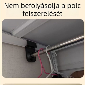 Ruhaszárító rúd erkélyre – keményfa, Nordic stílus, 2017 nyarán bemutatva