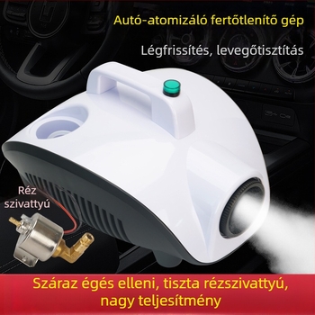 Autó belső levegőtisztító és fertőtlenítő atomizációval (Smart modell, 900 W, 220 V, minden autómodellhez)