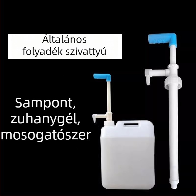 Kézi folyadékpumpa nagy tartályokhoz – Adagoló pumpa tusfürdőhöz, samponhoz és mosószerhez; Márka: Egyéb; Anyag: Egyéb; Feldolgozás és testreszabás: Nem; Magántulajdonú márka: Nem