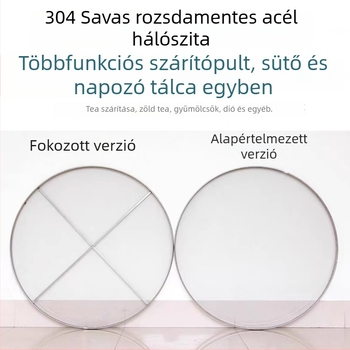 304 rozsdamentes acél megerősített szárító szita tealevelek és citrushéj számára (modell 50-130)