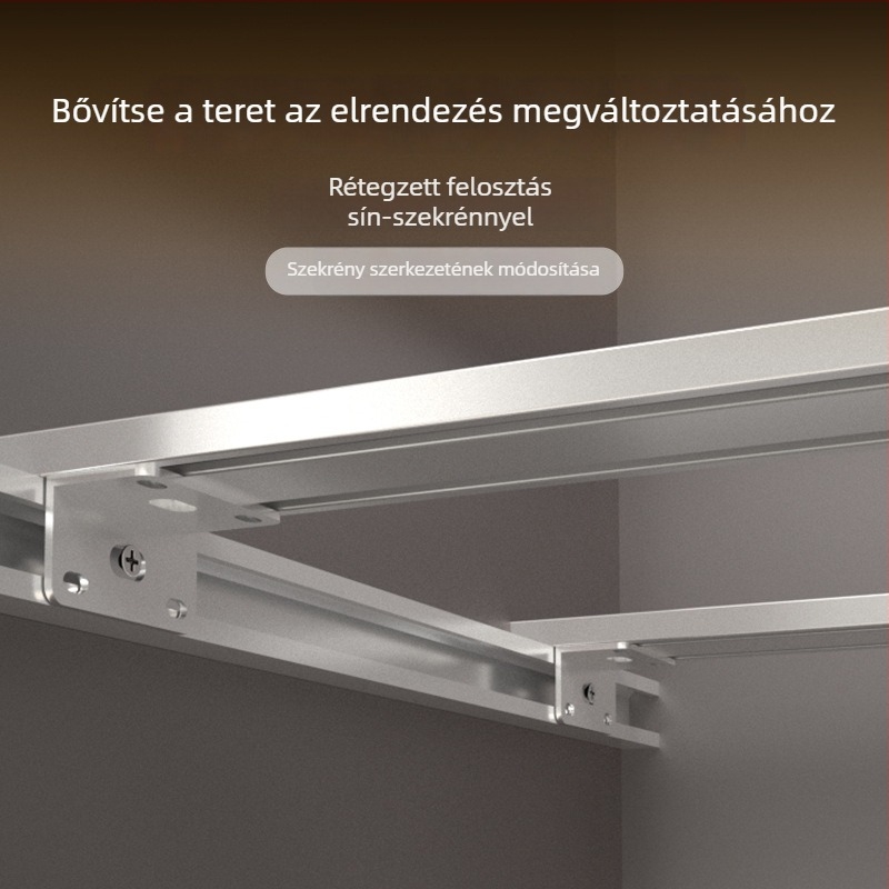 Gardróbpolcok alátámasztó keretek és válaszfal-támaszok – DIY belső tárolás