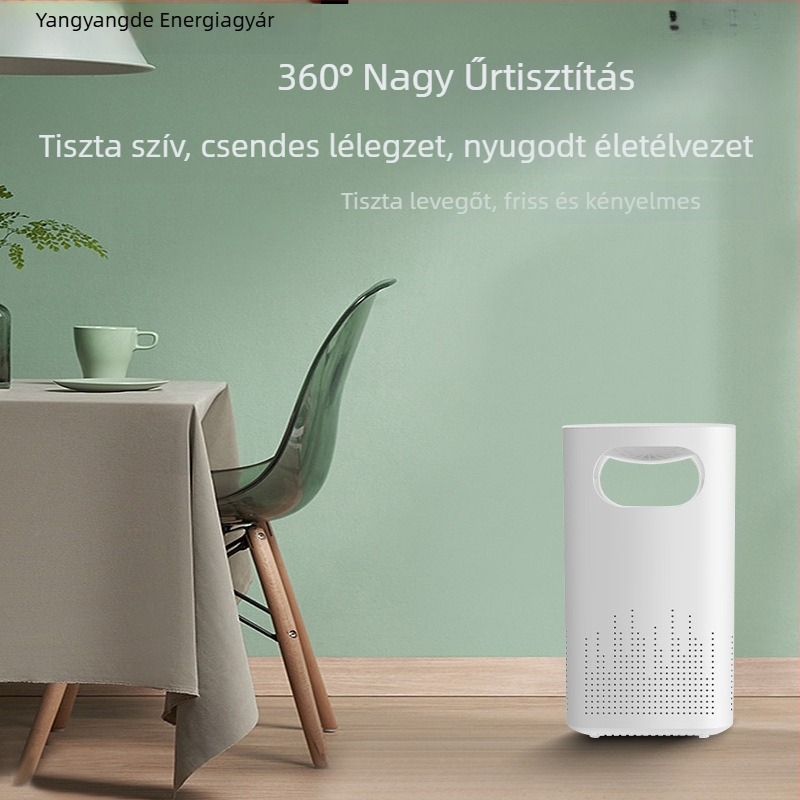 Légszűrő állandó elektrosztatikus technológiával, 50 m3/h Légáram, USB tápegység, alkalmas 10 m²-ig