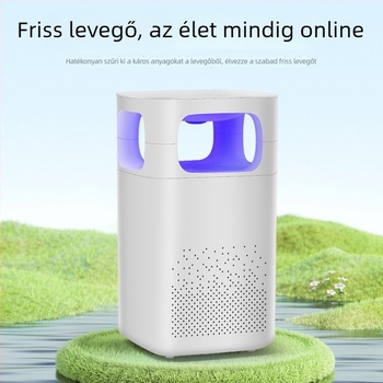 Mini légtisztító otthonra és íróasztalra — zaj 36–45 dB, légáramlás 50 m³/h, hatókör 10 m², külön szűrő, egyszerű kialakítás