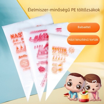 Egyszer használatos, vastagított nyomózacskó és fej készlet – PET anyag, teljes sütőeszköz-készlet, modern minimalista stílus