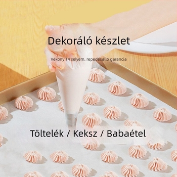 Egyszer használatos, vastagított nyomózacskó és fej készlet – PET anyag, teljes sütőeszköz-készlet, modern minimalista stílus