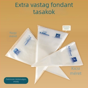 Extra vastag tortadíszítő tasak, 16 hüvelyk, készlet 100 darab, szakadásálló