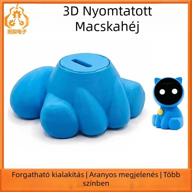 Meow Companion EchoEar 3D-nyomtatott forgó macska külső burkolat, LCD-kompatibilis