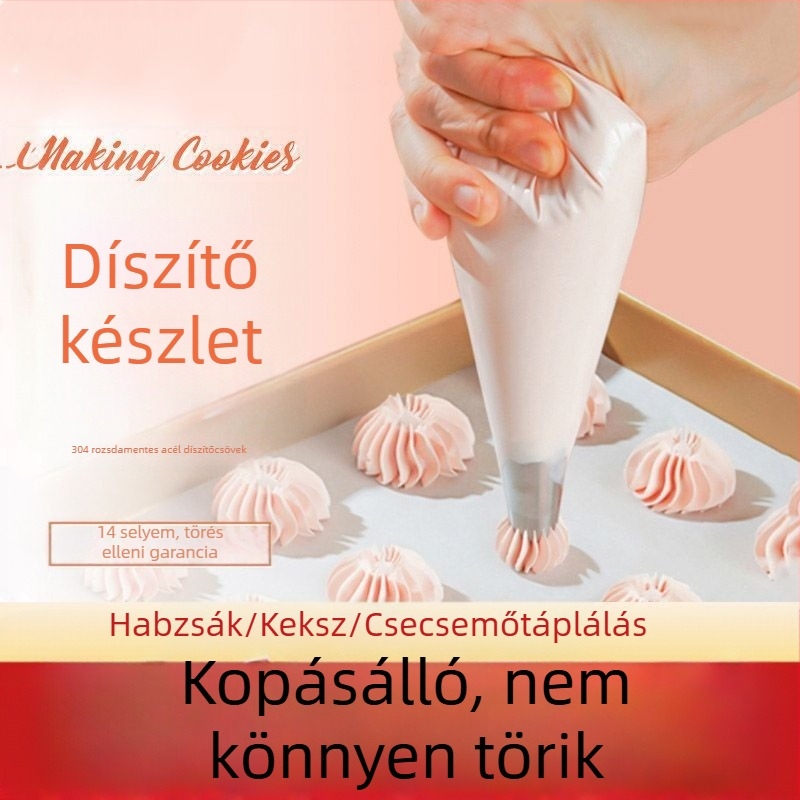 Egyszer használatos dekoráló tasakok otthoni használatra, tasakok tortakrémhez és tejhabhoz, bébiételek készítéséhez