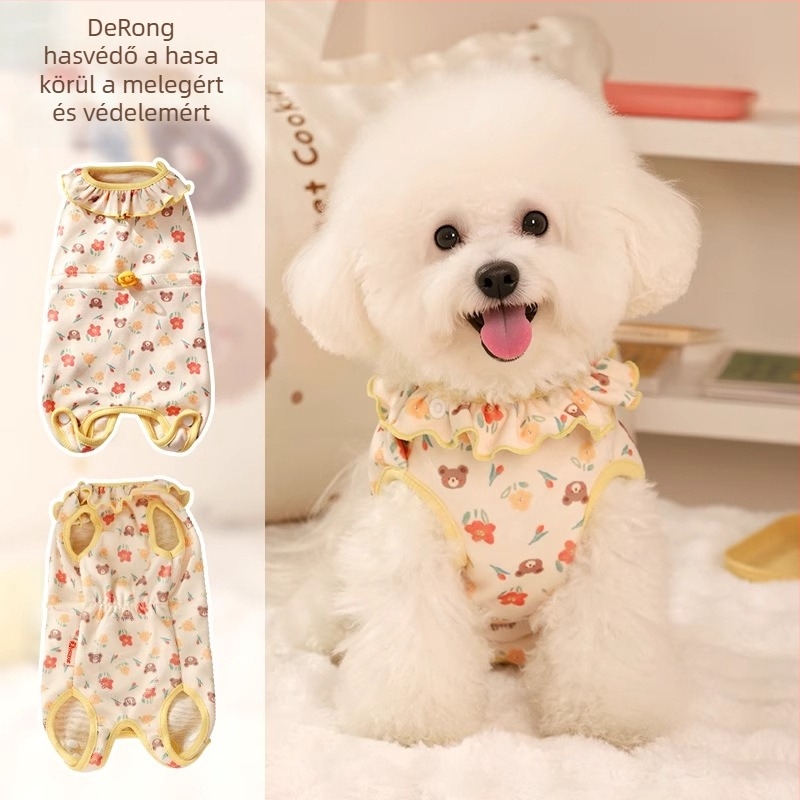 Kutyák hasi védő ruhája — anyagok: német bársony, gyapjú, mulberry selyem; stílus: aranyos; universal