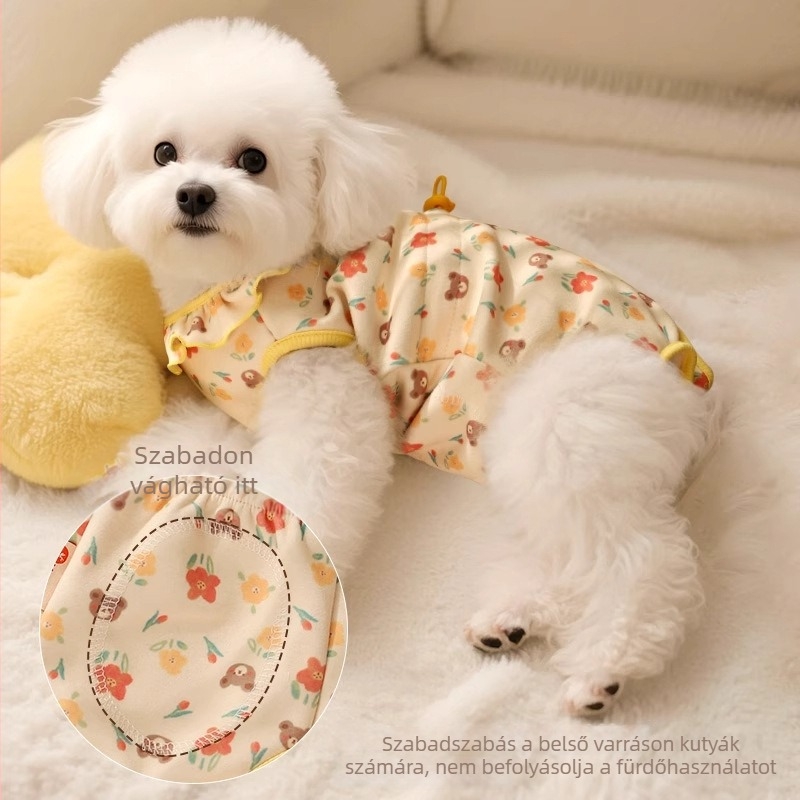 Kutyák hasi védő ruhája — anyagok: német bársony, gyapjú, mulberry selyem; stílus: aranyos; universal