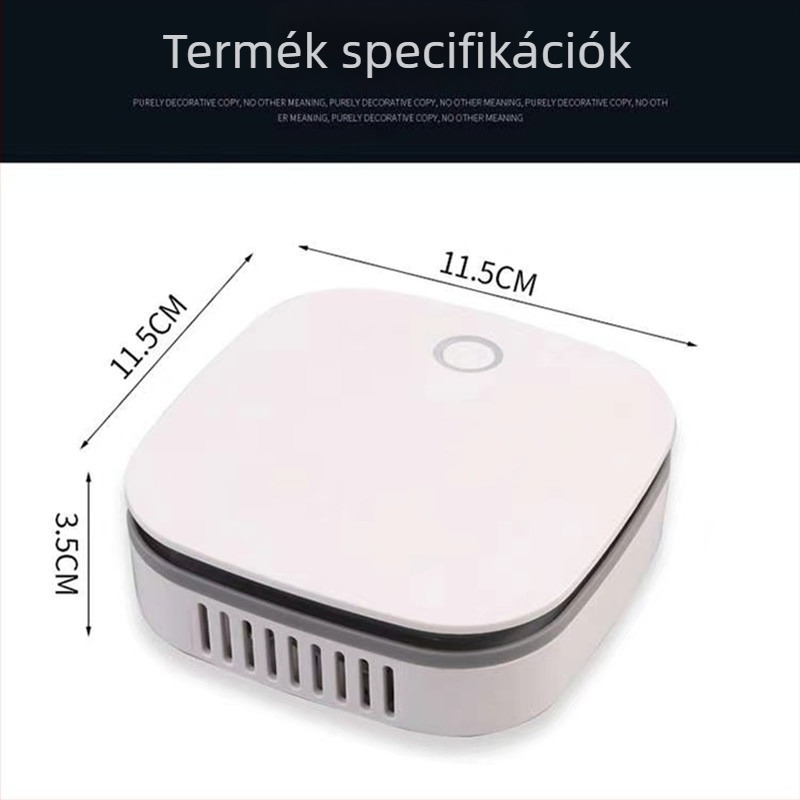 Autó légszűrő készülék – szag eltávolítás, fertőtlenítés és allergének csökkentése; USB tápegység, anion/ozon technológia, 50 m³/h, alkalmas legfeljebb 10 m²-ig