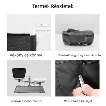 Táska belső bélés rostos papírból, ultra-könnyű és kopásálló, Dupont age márka, egyszínű dizájn, 2024 tavasz.