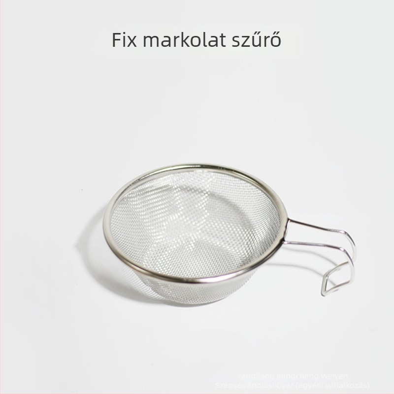 Rozsdamentes acélból készült szűrőháló tealevél-üledékekhez, liszthez és mung babhoz