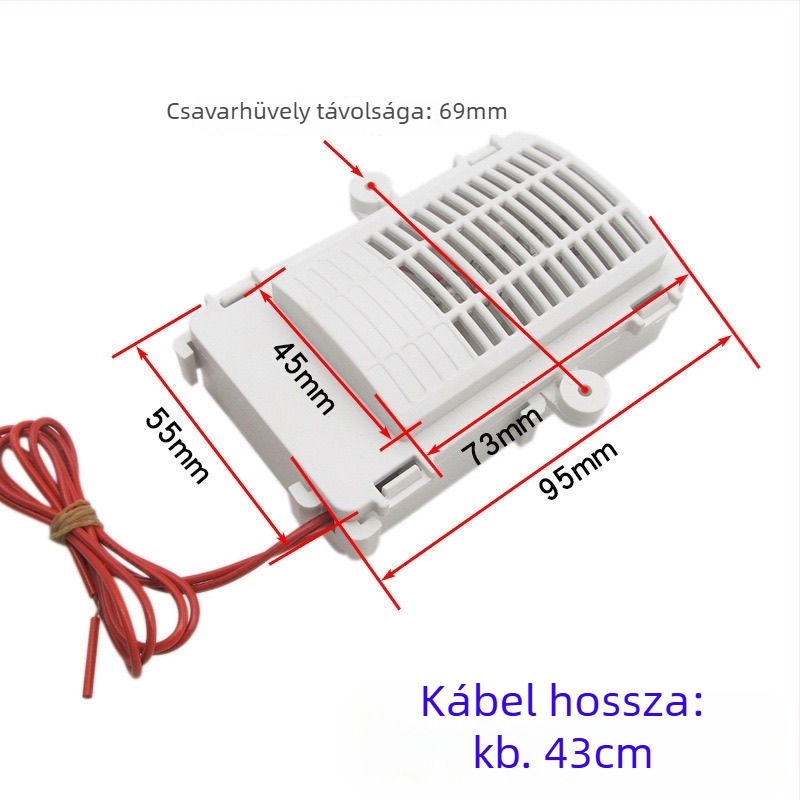 Edények fertőtlenítő szekrénye, 50 m³/h légáram, <36 dB zaj, 10 m² lefedettség, kompozit szűrő