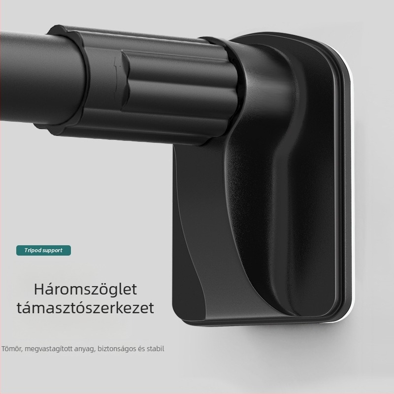 Teleszkópos ruhaszárító rúd erkélyre és hálószobába, fúrás nélkül, többfunkciós függönyrú, római rúd és zuhanyfüggönyrúd