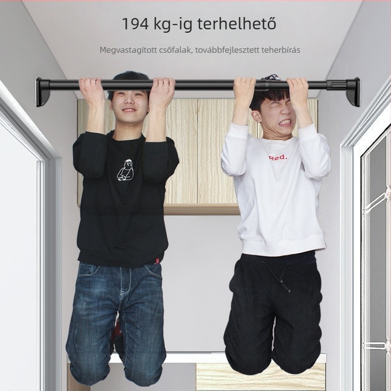 Teleszkópos ruhaszárító rúd erkélyre és hálószobába, fúrás nélkül, többfunkciós függönyrú, római rúd és zuhanyfüggönyrúd