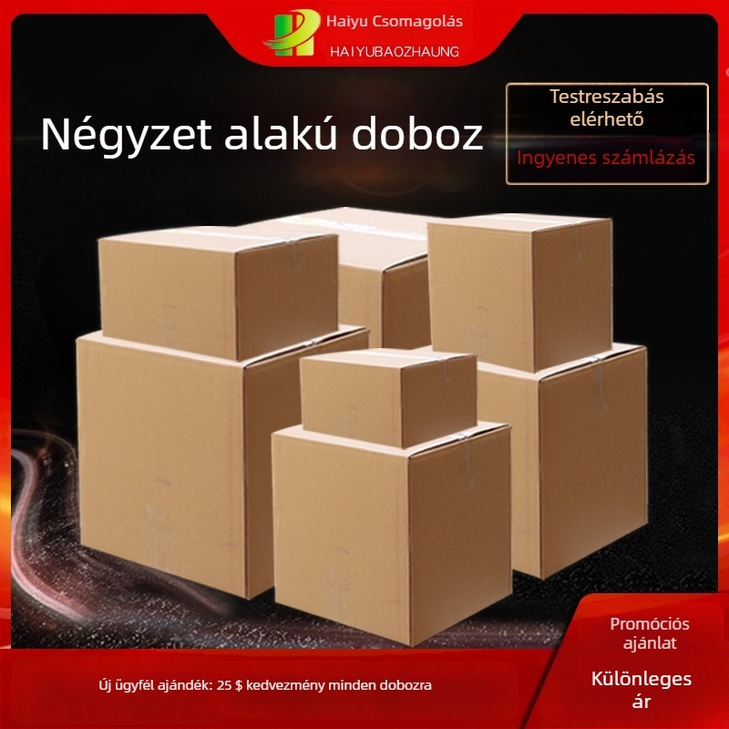 Haiyu hullámkarton doboz – lyukasztással készült, öt réteg extra-kemény, közönséges karton
