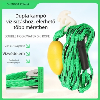 Vízisí vontató kötél, PE fonott kötél, felnőtteknek, motoros hajóhoz, testreszabható