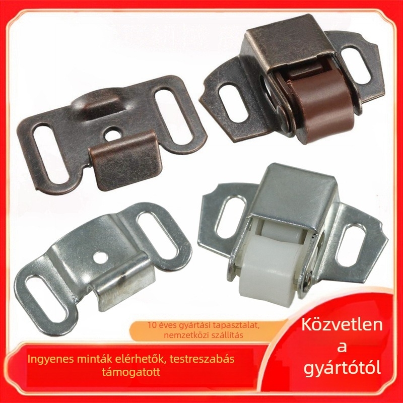Ajtóklipsz egy kerékkel - vasból, préseléses kivitel, új kínai stílus, kettős rögzítő mechanizmus
