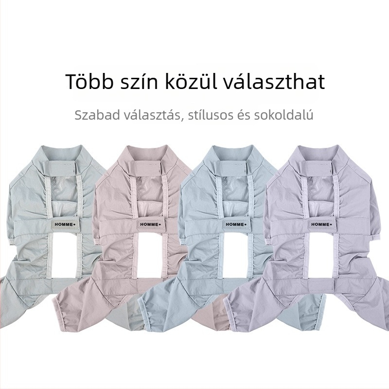 CheePet négylábú kutya nadrág – 100% nejlon, vízálló és légáteresztő, uniszex kisállat ruházat esős napokra