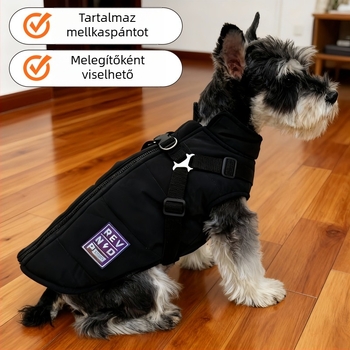 Pamut kutyavest téli - uniszex ruházat kis testű kutyáknak