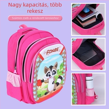 Óvodai hátizsák kemény héjú, nagy kapacitású, uniszex, nylon, lélegző és vízálló