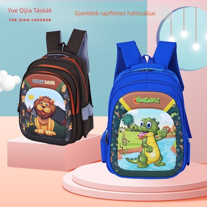 Óvodai hátizsák kemény héjú, nagy kapacitású, uniszex, nylon, lélegző és vízálló