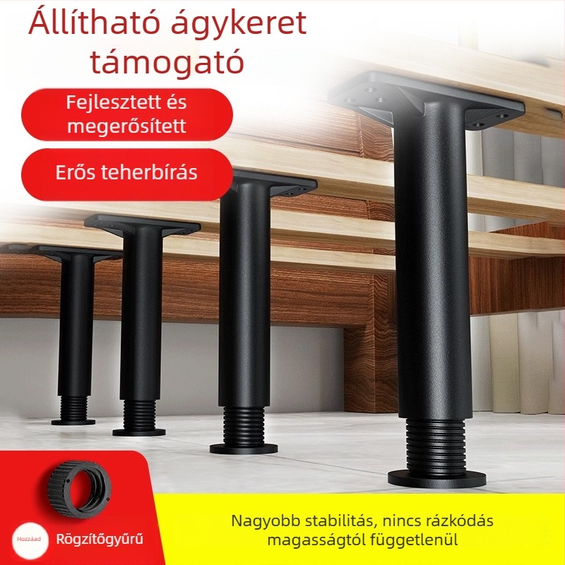 ZCJ ágytábla-támogató keret – kopásálló műanyag, teherbírás 500 kg, modern minimalistikus kialakítás