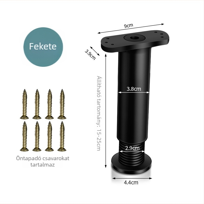 ZCJ ágytábla-támogató keret – kopásálló műanyag, teherbírás 500 kg, modern minimalistikus kialakítás