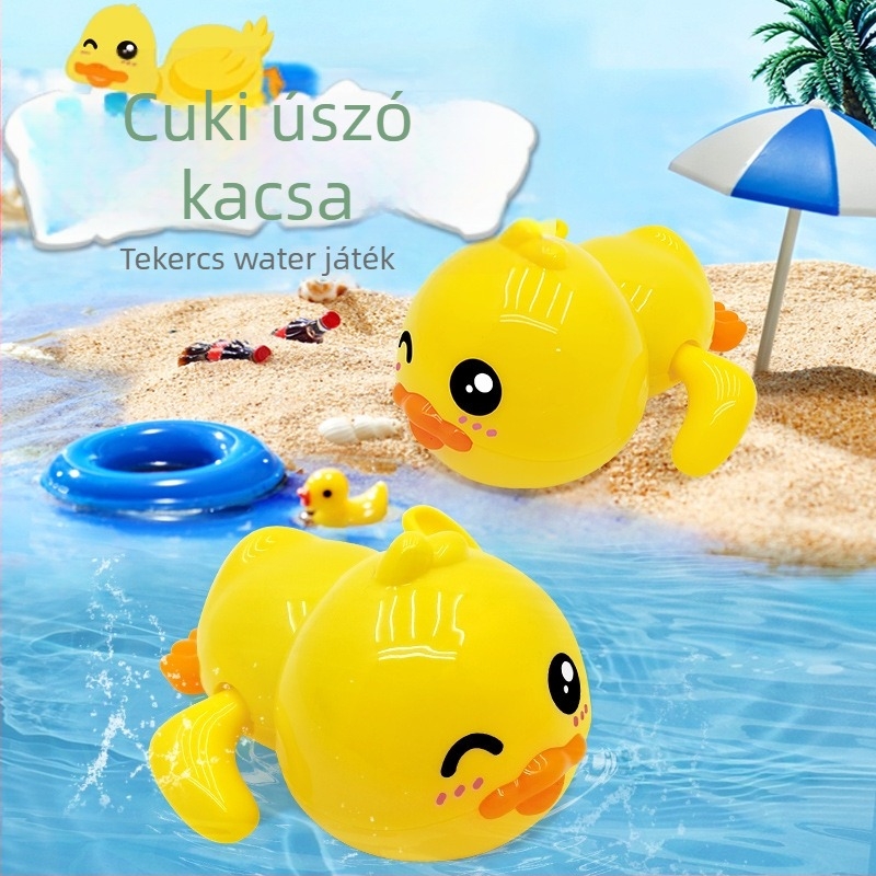 Cindy fürdőjáték – Kacsa baba vízijáték, PP anyag, Guangdong eredet, 0–3 éveseknek