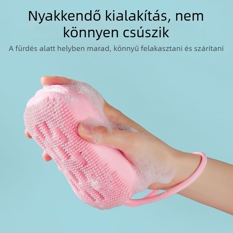 Unique márkájú szilikon hátmasszírozó szivacs – fürdőszobai kiegészítő