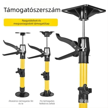 Fali szekrények telepítéséhez szolgáló emelő-támasz — állítható emelő tartó a szekrényekhez, gipszkartonhoz, ajtókeretekhez és csempékhez; modern minimál stílus