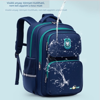 Általános iskolai hátizsák – ultra-könnyű, terheléscsökkentő gerinpvédő, vízálló Oxford anyag, ergonómikus hátrész, 3-4. osztály számára