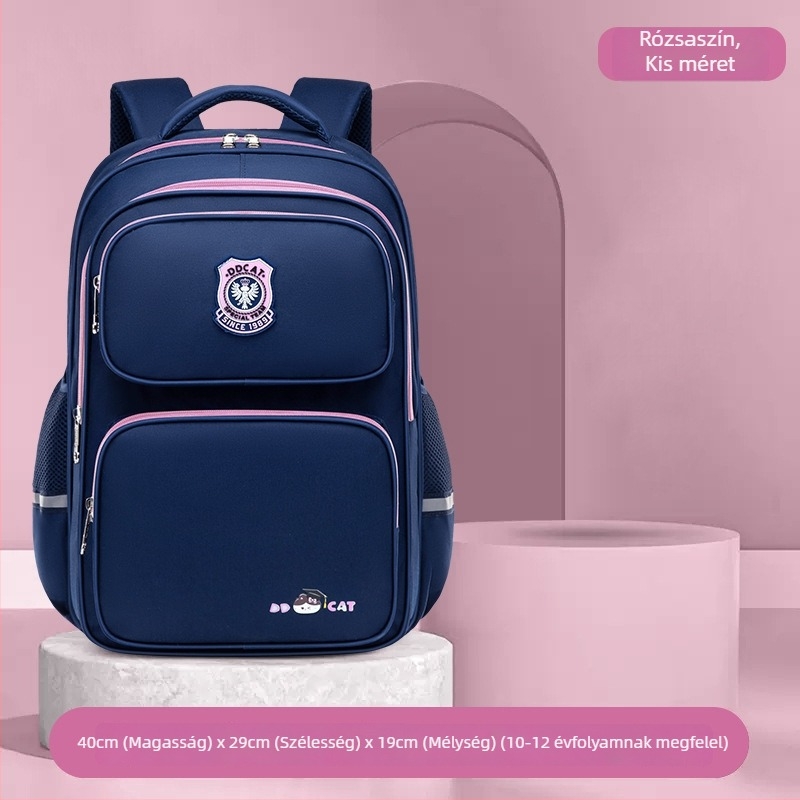 Általános iskolai hátizsák – ultra-könnyű, terheléscsökkentő gerinpvédő, vízálló Oxford anyag, ergonómikus hátrész, 3-4. osztály számára