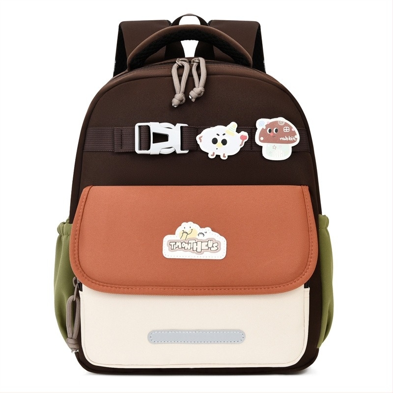 Első–második osztályos iskolatáska cartoon stílusban, ultra könnyű, gerincvédelem, lélegző vállpántok, nylon anyag