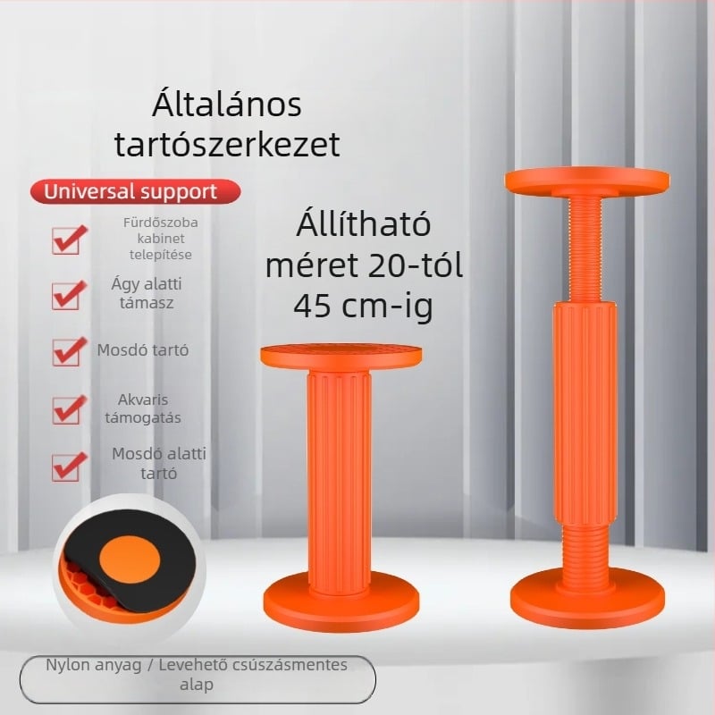 Rozsdamentes acélból készült fürdőszobai szekrény tartó rúd, Powerful Factory, modern minimalista stílus, gardróbhoz