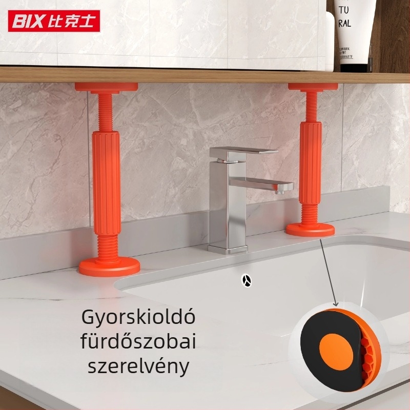 Rozsdamentes acélból készült fürdőszobai szekrény tartó rúd, Powerful Factory, modern minimalista stílus, gardróbhoz