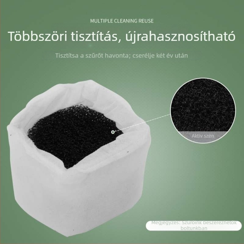 Asztali légtisztító negatív ionokkal és UV-fertőtlenítéssel, USB tápegységgel, csendes, 36 dB-ig, alkalmas akár 20 m²-ig