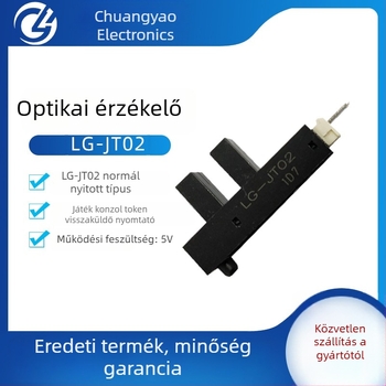 LG-JT02 fotóelektronikus érzékelő, ellentétes típusú érzékelés, 5 mm észlelési távolság, válaszidő 0,05 s, NPN kimenet