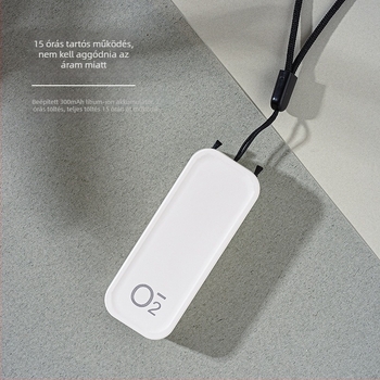 Nyaklánc-stílusú levegőtisztító, hordozható, negatív ion, modell TS-2201, USB 2W, 5V, ionkoncentráció 1000